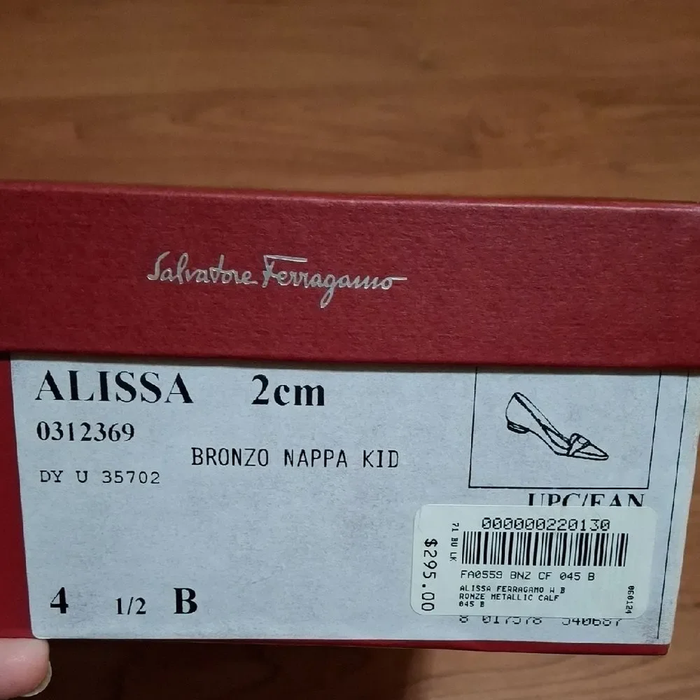 Salvatore Ferragamo Women's Metallic Gold Heels